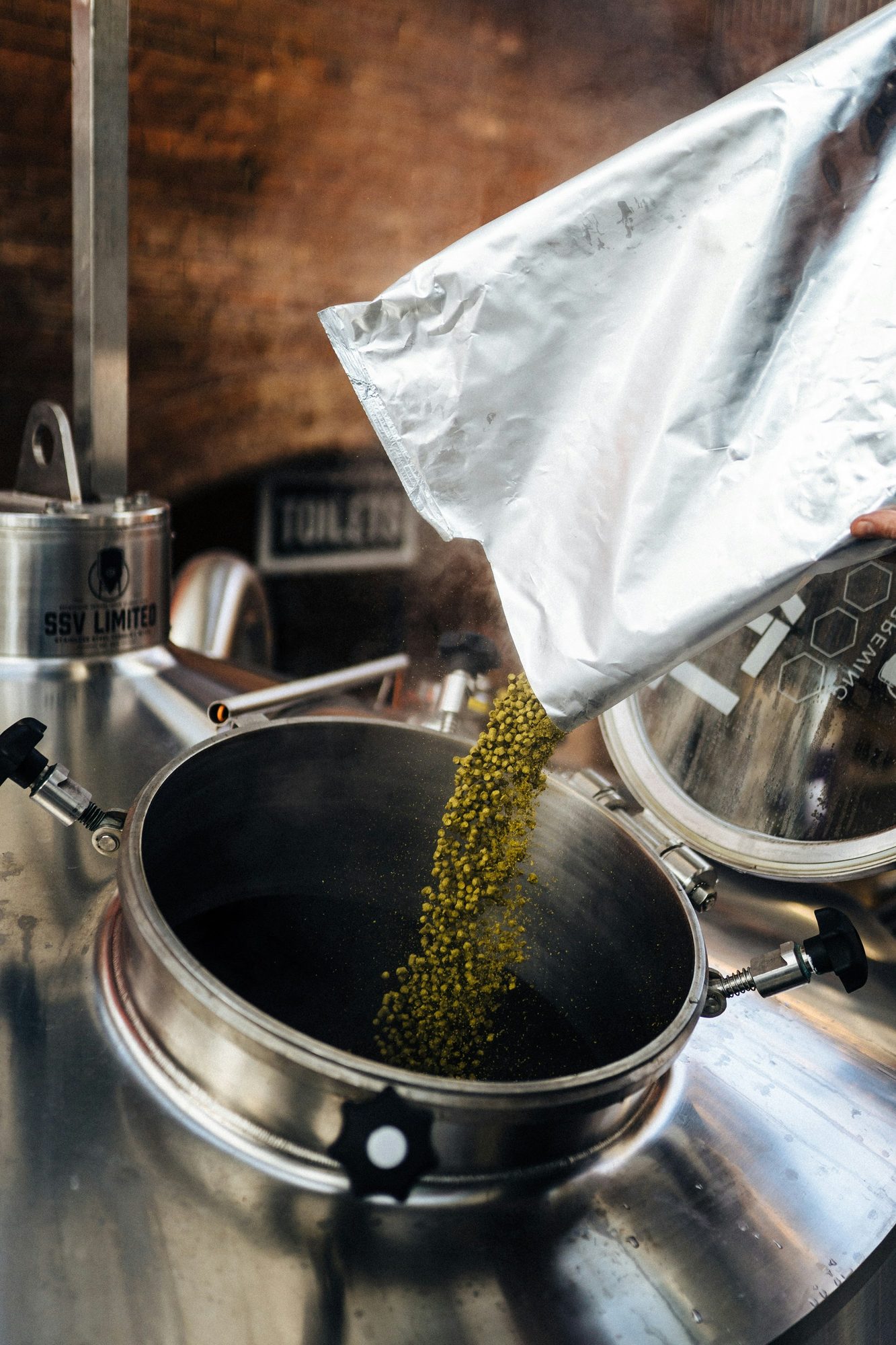 Fresh hops representing quality craft brewery ingredients and data security