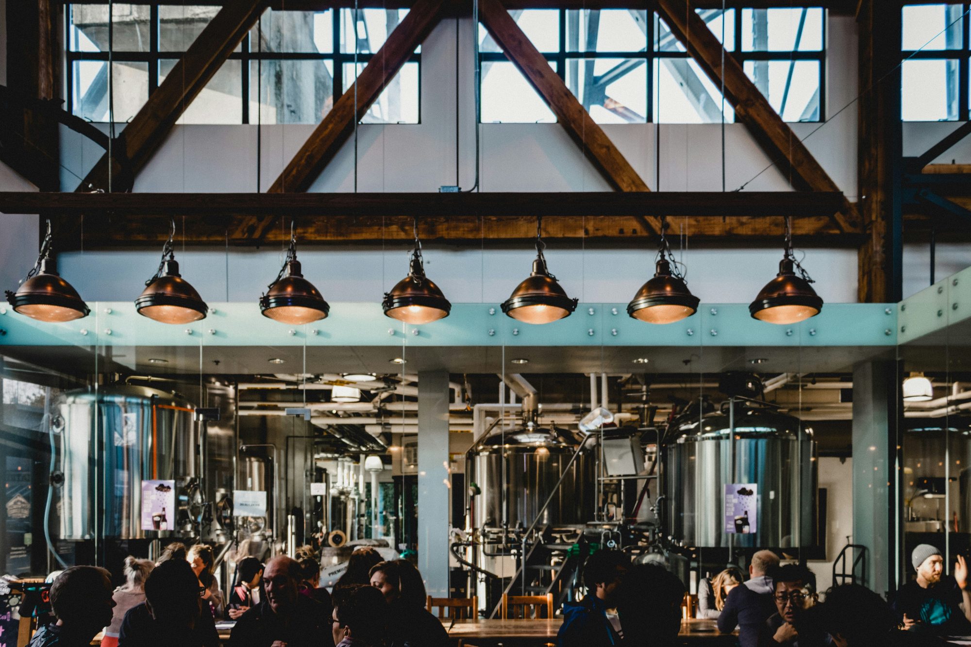 Brewery taproom showing cloud-based brewery software accessibility from anywhere